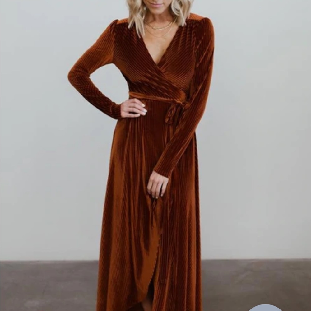 Baltic Born Rust velvet dress XL